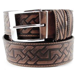 Ремень кожаный 45C02-03R "Кельт" braun