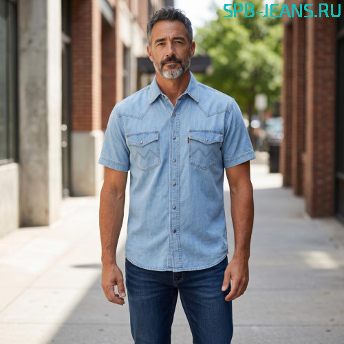 Рубашка Montana 502SV, с коротким рукавом