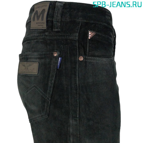 Вельветовые тёплые джинсы Montana 4805-8F