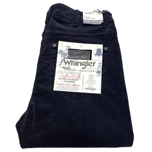 Вельветовые джинсы Wrangler 2600 т. синий