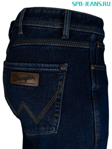 Тёплые джинсы Wrangler W-102A темно-синий