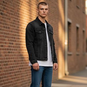 Джинсовая куртка Arm. 082-2659 black