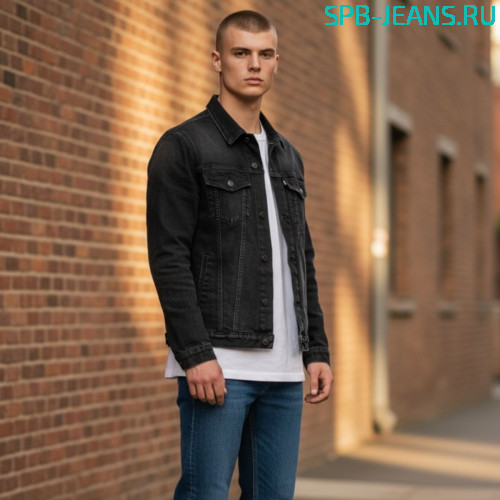 Джинсовая куртка Arm. 082-2659 black