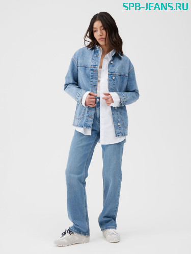 Джинсовый пиджак MR755M blue фото 2