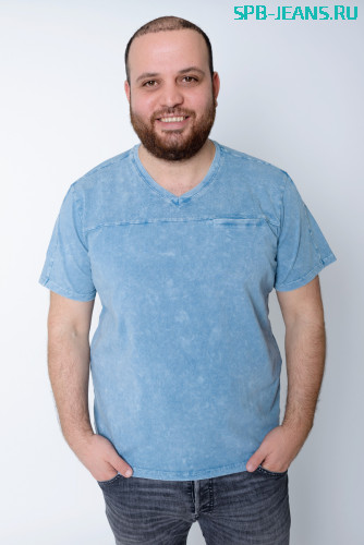 Мужская футболка Giovedi 8-413 blue
