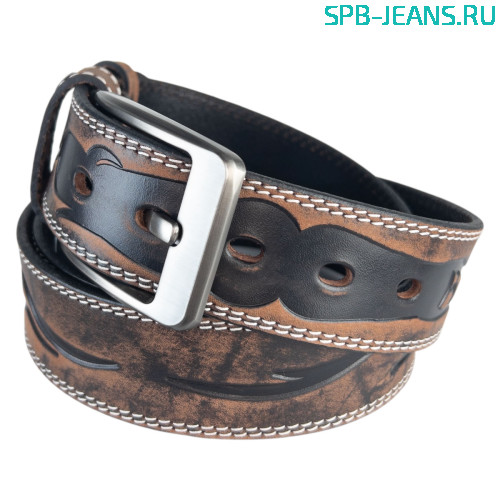 Ремень кожаный 40C05-31L коричневый фото 3