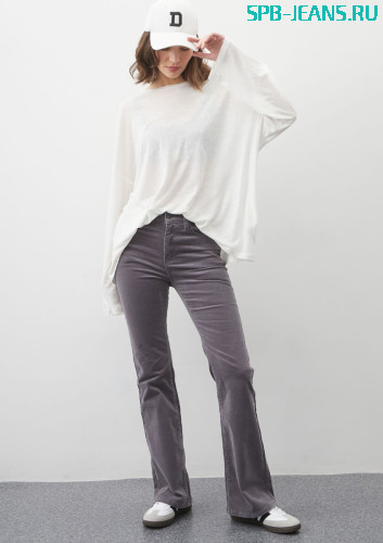 Вельветовые джинсы MR707V grey