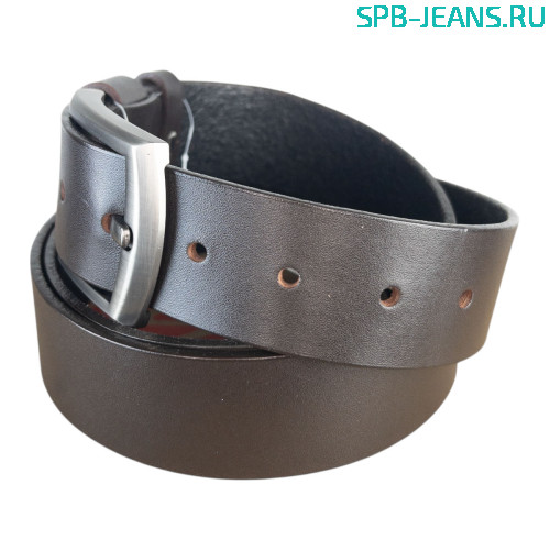 Ремень кожаный 40A01-03L коричневый фото 3