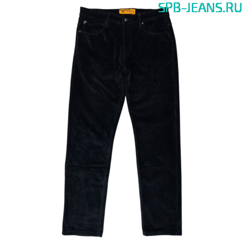 Вельветовые тёплые джинсы Montana 4805F, черный фото 2