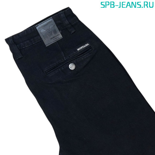 Джинсы Montana 8011, stretch, black фото 3