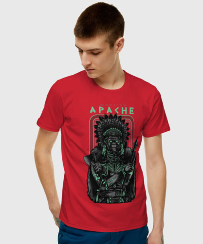 Мужская футболка Apache 1491355 red фото 2
