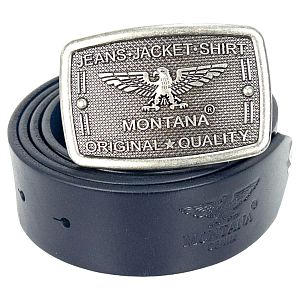 Ремень кожаный Montana M2 blue
