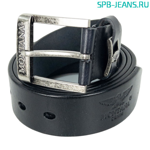 Ремень кожаный Montana M1 black
