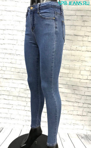 Женские джинсы с молнией 811 blue фото 2
