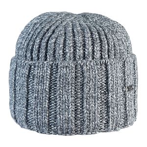 Шапка 394Ф антрацит, 50% шерсть + флис