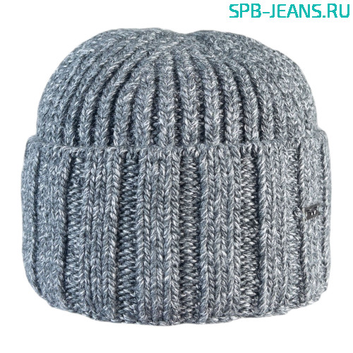 Шапка 394Ф антрацит, 50% шерсть + флис