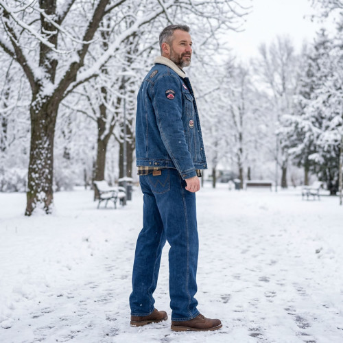 Тёплые джинсы Wrangler F777-3 фото 4