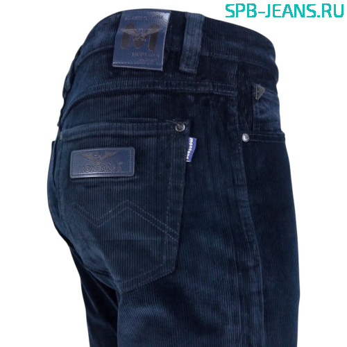 Вельветовые тёплые джинсы Montana 4805-1F, т. синий