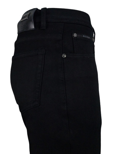Мужские тёплые джинсы  Boss 196H black фото 2