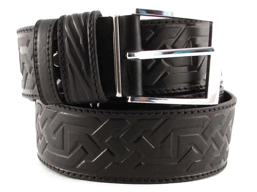 Ремень кожаный 45C02-01R "Кельт" black