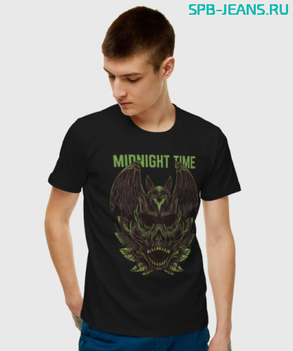 Мужская футболка Midnight Time 1654625 фото 2