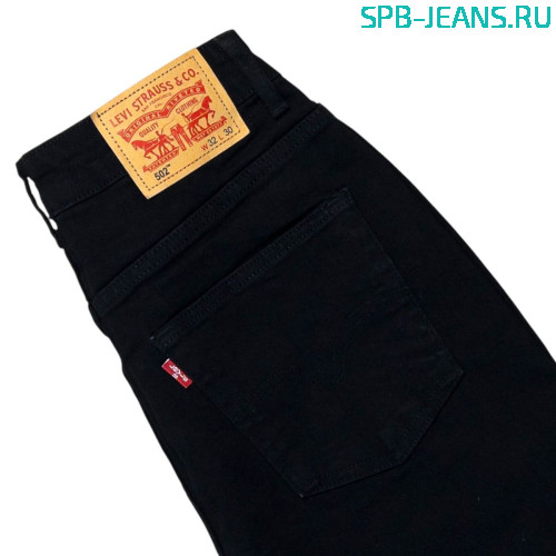 Джинсы tapper Levis 502 black, stretch фото 3