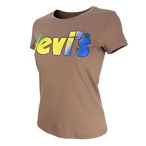 Женская футболка Levi's 150 коричневый