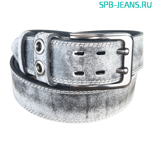 Ремень кожаный 40M03-41L серый