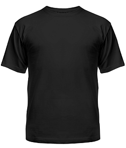Мужская футболка (хлопок, черная)