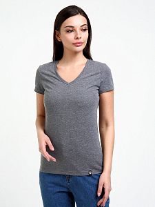 Футболка женская F5 12701, TR Melange, dark grey melange