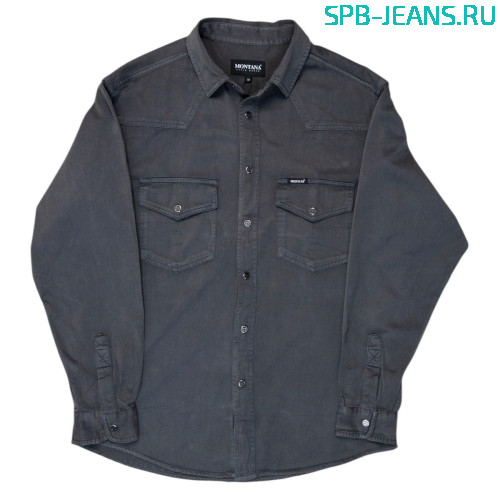 Рубашка Montana M01 (68) т. серый фото 2