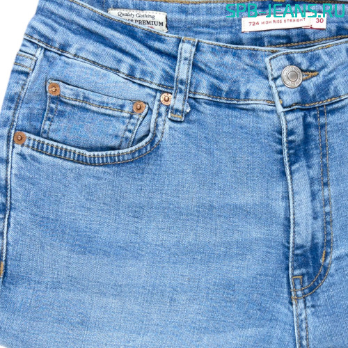 Джинсы женские Levi's 724 l. blue фото 2