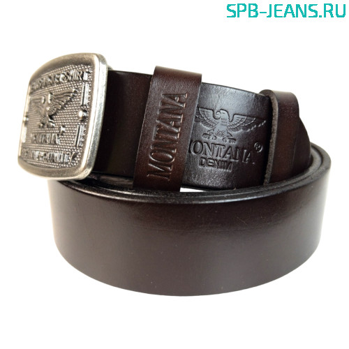 Ремень кожаный Montana M2 braun фото 2