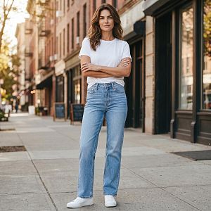 Джинсы летние R. Marks 7678