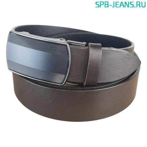 Ремень кожаный 35F01-03L-2 коричневый фото 2