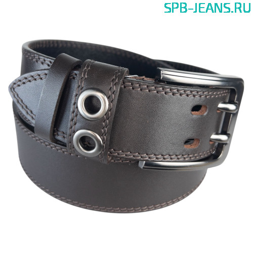 Ремень кожаный 40M03-03L коричневый фото 2