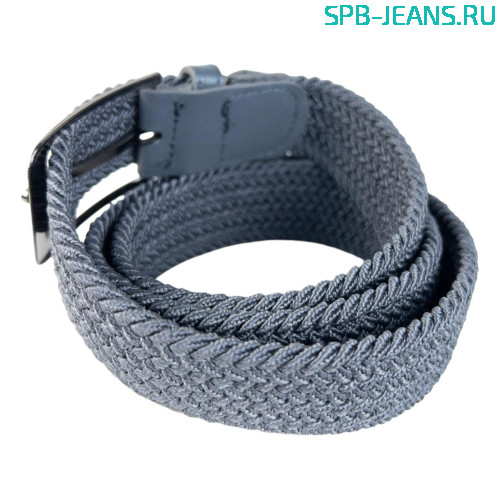 Ремень текстильный эластичный R91-30 серый фото 2