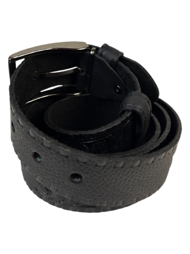 Ремень кожаный LS Jeans black фото 3
