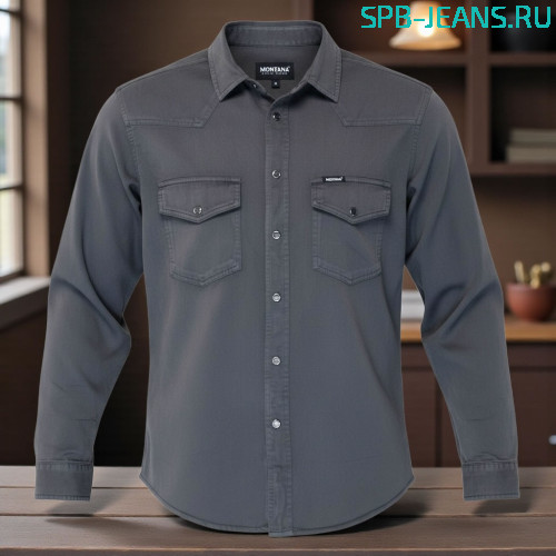 Рубашка Montana M01 (68) т. серый