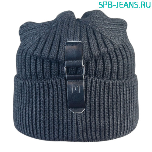 Шапка 175Ф черный, 50% шерсть + флис фото 2