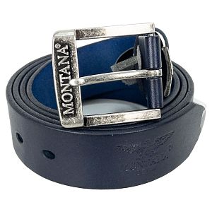 Ремень кожаный Montana M1 blue
