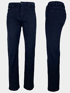 Мужские тёплые джинсы  Boss 196-26 dark blue