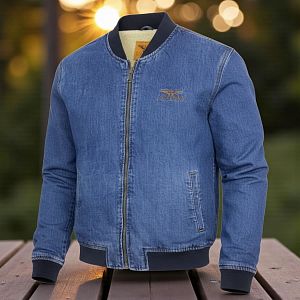 Джинсовый бомбер с мехом Montana 4737VZ