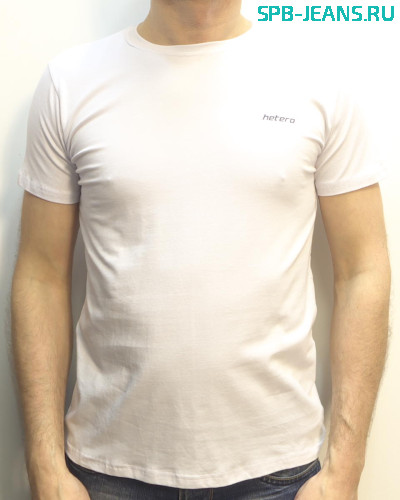 Мужская футболка Hetero 14634 white
