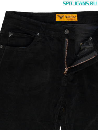 Вельветовые джинсы Montana 4805, черный фото 3
