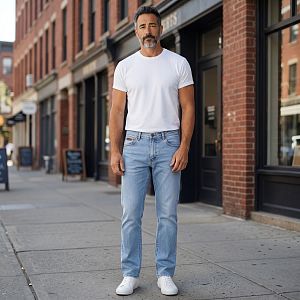 Летние джинсы Wrangler 555-9, stretch