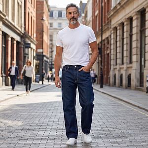 Джинсы багги Levi's 568 (1128), индиго