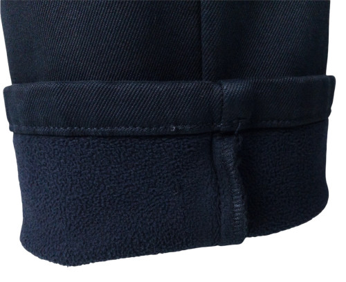 Мужские тёплые джинсы Boss 196-26 dark blue фото 3