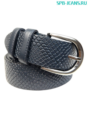 Ремень кожаный Legend 35-008 blue