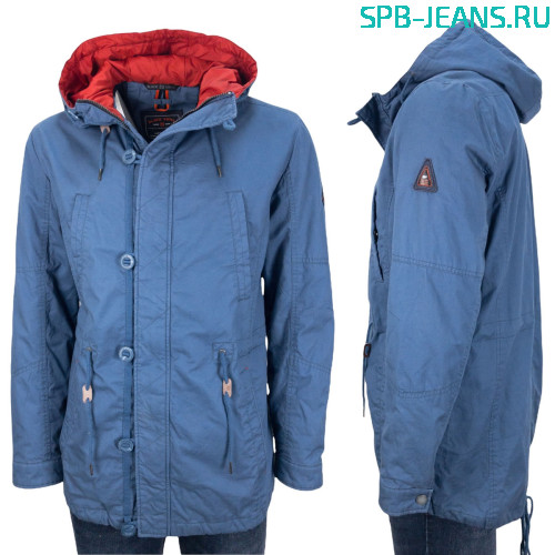 Демисезонная парка Black Vinyl 14-638 blue